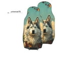 thumbnail image 6 of Fotbe Forest Maple Leaf Husky Pattern Automotive Seat Covers for Cars Trucks and SUVs – Car Seat Covers for Front Seats,Protective Seat Covers,Vehicle Seat Covers, Set of 2, 6 of 9