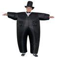 thumbnail image 2 of Traje de esmoquin negro inflable caballero gordo Chub disfraz divertido juguete carnaval Th, 2 of 5