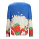 thumbnail image 4 of Pntutb Moda Mujer Cuello Redondo Manga Larga Estampado Casual Camiseta Blusa Pntutb Pntutb-8226, 4 of 8