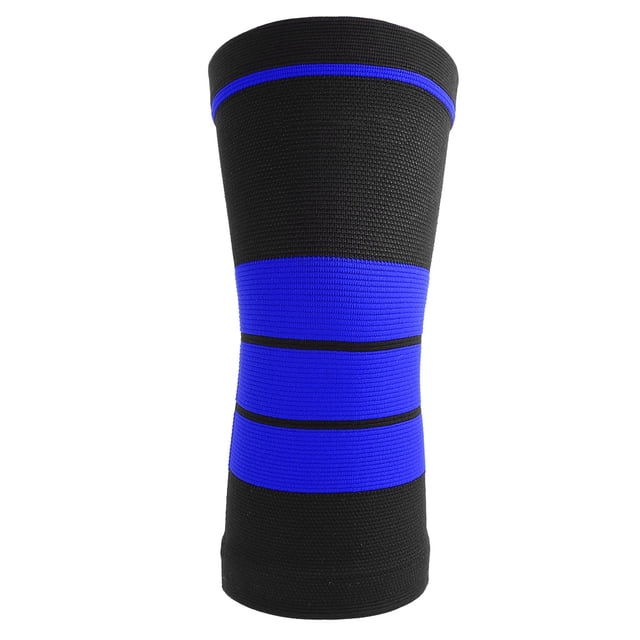 Rodillera elástica para correr y andar en bicicleta (talla S), color azul y negro