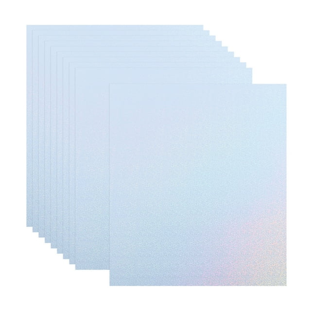 Unique Bargains A4 Holographic Cardstock, 10 Pack Metallic Iridescent Mirror Paper Sticker Foil Board, Style 7