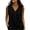 Black women sleeveless v neck tank top a1, variant on MORESEC Women Sleeveless V Neck Button Down Tank Top Casual Basic Solid Summer Tops Cute Tee Shirts Beach Vacation Outfits, Pink S