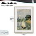 thumbnail image 4 of Stupell Industries Coastal Coastal Sailboats Under Swirling Clouds Birch Framed Print Under Glass, 17 x 23, by Angie Hawke, 4 of 8