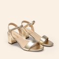 thumbnail image 3 of Sandalias de Tacón Grueso para Mujer DREAM PAIRS Doradas Talla 7.5, 3 of 8