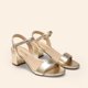 thumbnail image 3 of Sandalia DREAM PAIRS SDHS2412W Tacones Cuadrados Metálicos Dorados 5.7 cm, 3 of 8
