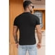 thumbnail image 1 of ABPHQTO Camiseta negra con estampado gráfico de letras de manga corta para hombre, 1 of 5