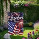 thumbnail image 5 of Decoraciones para el Día de los Caídos, decoraciones para el 4 de julio, decoraciones patrióticas de doble cara para jardín, Día de la Independencia de los Estados Unidos, estampado de lino, decoració, 5 of 6