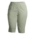 thumbnail image 4 of Just My Size Women’s Plus Size Pull-On Bling Tab Capri Pants, 4 of 7