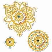 Sizzix Framelits Moroccan Flowers Die Set with Stamps (4 Pack)