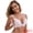 Light Pink, variant on Lace Trim Nursing Bra Deep V Crossover Adjustable Straps M Black
