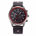 thumbnail image 1 of Reloj de cuarzo para hombre, relojes para hombre, reloj de pulsera analógico de cuarzo con fecha de cuero militar para hombre, 1 of 5