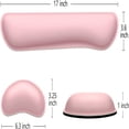 thumbnail image 4 of MesaSe CHUANK Enlarge Keyboard Wrist Rest Pad Memory Foam Set Wrist Cushion Support for Easy Typing & Pain Relief Mouse Wrist Pad Anti-Slip Wrist Support for Gaming Computer  Laptop  Offi, 4 of 7