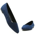 thumbnail image 3 of Veittes Women's Wide Width Suede Ballet Flats - Pointed Toe, Anti-Slip Sole, Comfortable for Office., 3 of 7