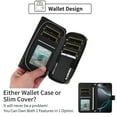 thumbnail image 4 of Furiet Argyle Wallet Case for iPhone 17 Pro Max 6.9 inch with Wrist/Shoulder Strap Card Slots Zipper Purse PU Leather Stand Phone Cover for i Phone17 17Pro i17 ProMax 17ProMax Women Girls Black, 4 of 8