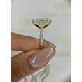thumbnail image 5 of 2Ct Radiant Cut Lab-Created Diamond Women's Hidden Halo Ring 14k Yellow Gold Plated, 5 of 5