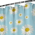 thumbnail image 3 of Waterproof Cute Boho Daisy Shower Curtain 72x72 Inch Boho Style Polyester Unique Shower Curtain for Bathroom Hotel Home Decor with 12 Plastic Hooks, 3 of 5
