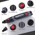 thumbnail image 6 of EastVita Mini Electric Grinder Cordless Rotary Tool With 70 AccessoriesLED DisplayUSB Charging18000 RPM3-Speed For SandingPolishingEngraving DIY Crafts, 6 of 7