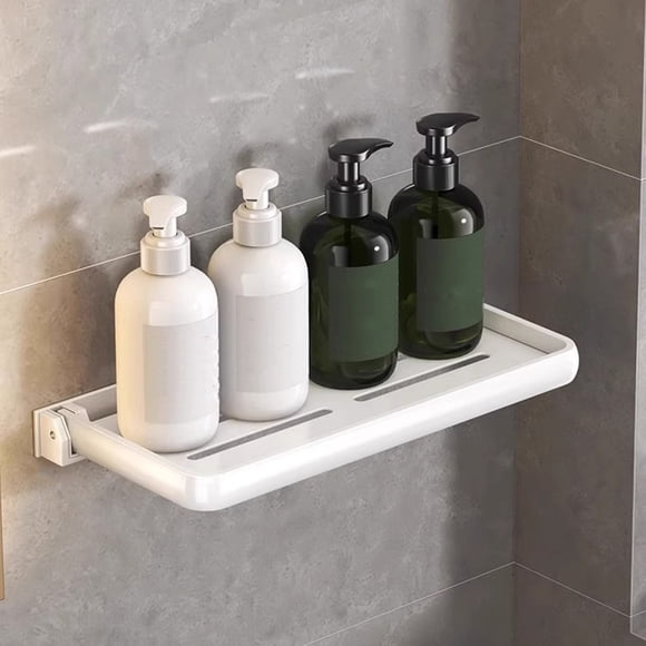 Wzzjkit Bathroom Organizers and Storage, Toilet Storage Rack Foldable Bathroom Washbasin Non Perforated Hanging Storage Rack Washbasin Storage Tool with 30CM Long, Bathroom Rack