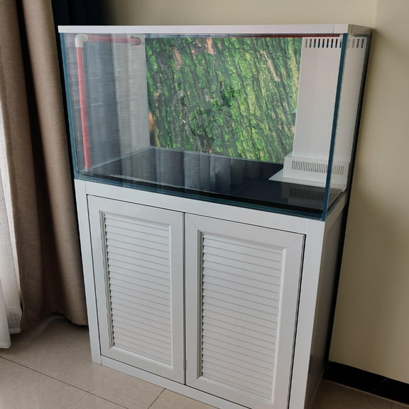 WHAMVOX Aquarium Background Sticker Tree Bark Pattern Fish Tank Background Poster Decal