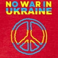 thumbnail image 3 of CafePress - No War In Ukraine Support American Ukraini T Shirt - Womens Football Shirt, 3 of 4