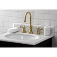 thumbnail image 3 of Kingston Brass KS2987BAL Heirloom Widespread Bathroom Faucet with Brass Pop-Up, Brushed Brass, 3 of 8