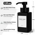 thumbnail image 2 of LZLINGMEI 2Pcs Foaming Soap Dispenser, Foaming Hand Soap Dispenser Set,Refillable Foam Soap Dispenser With Foaming Pump, Labels, Square Foam Soap Hand Dispenser For Bathroom, Kitchen, 2 of 14