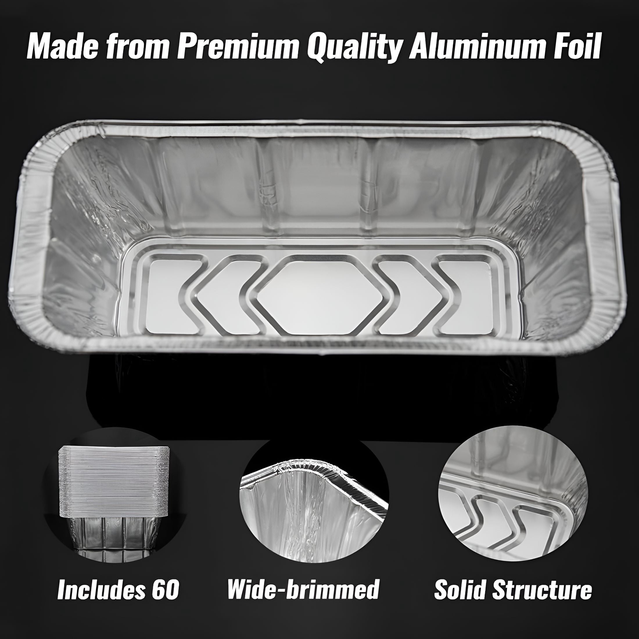 ACDANC 60 Pack Grease Cup Liners for Blackstone, Griddle Accessories for Blackstone 17"/22"/30"/28"/36"; Griddle, Easy Cleaning Disposable Aluminum Grease Traps &Drip Pans for Blackstone Catcher