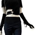 thumbnail image 2 of Yvsxxv Colorful Metal Buckle Punk Fingerless Gloves Casual Arm Warmer, 2 of 7