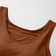 thumbnail image 5 of Women's Seamless Camisole Tank Top with Soft Chest Pad, Wire-Free Summer Essential for Comfortable Layering,Coffee 2XL, 5 of 5