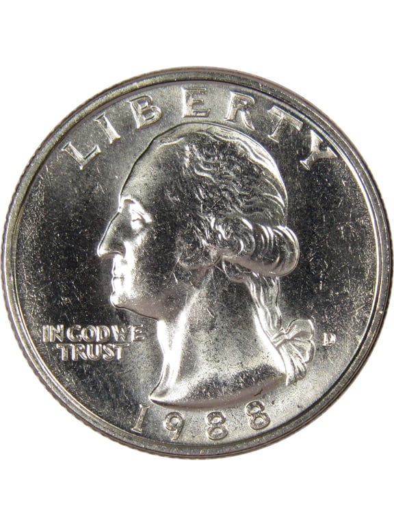 1988 D Washington Quarter BU Uncirculated Mint State 25c US Coin Collectible