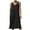 Black, variant on Tumotour Linen Dresses For Women Sleeveless Mini Dress Tank Sundress Square Neck Casual Dress Tshirt Dress Flowy Beach Sundress