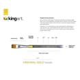 thumbnail image 4 of KINGART™ Original Gold, Premium Golden Taklon, Acrylic Handle Brushes, Set of 12, 4 of 7