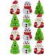 thumbnail image 3 of Xmas Themed Pull Back Plaything for Kids and Toddlers, Assorted Color Plastic Party Favor, 12pcs, 3 of 4