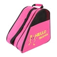 thumbnail image 1 of Bolsa de almacenamiento para patines, bolso de mano, bolsa para zapatos de patinaje, bolso de mano, bolsa de transporte para niños Rosa, 1 of 9