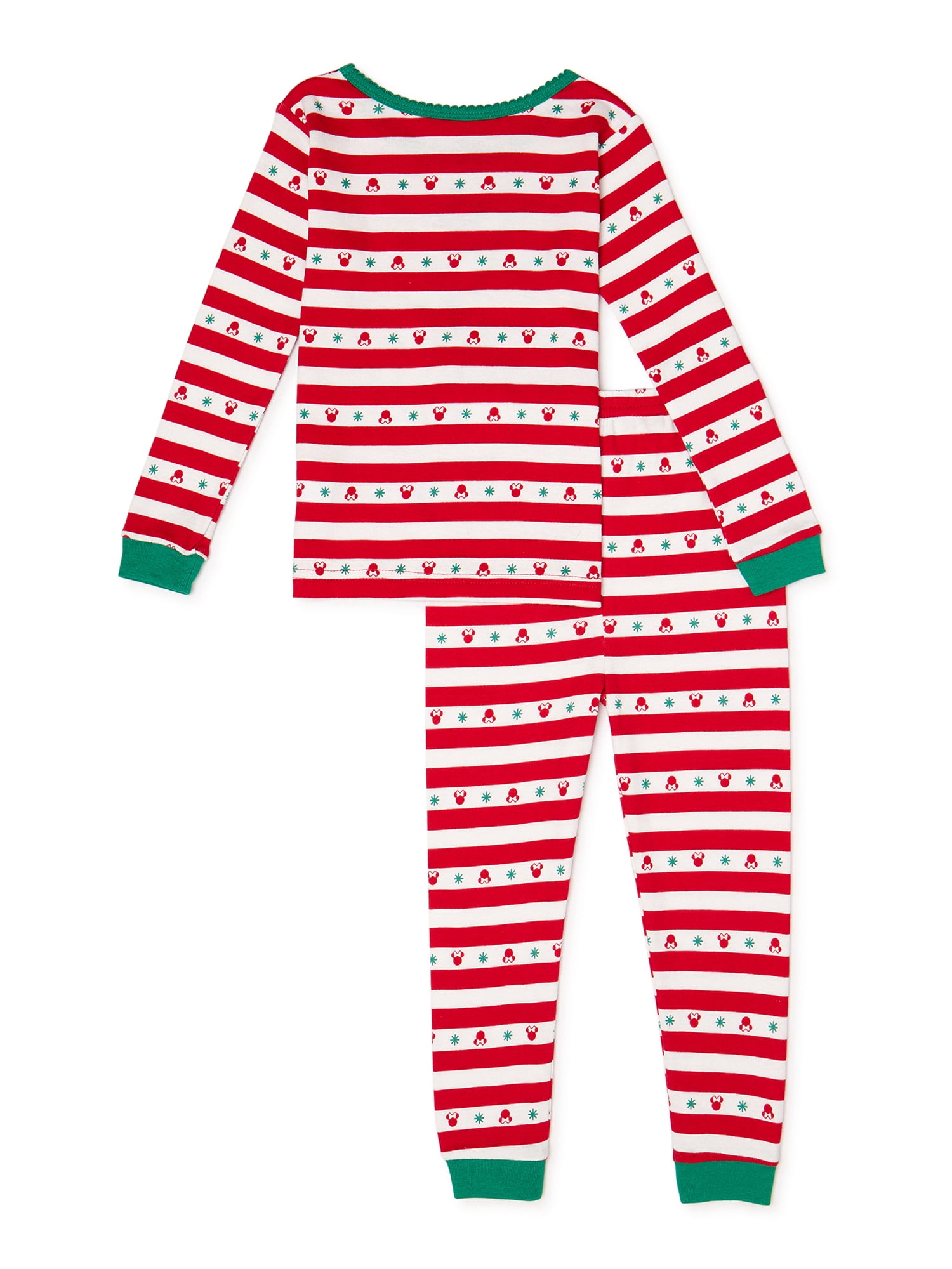 Minnie Mouse Toddler Girls Christmas Pajamas Set, 2-Piece