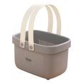 thumbnail image 2 of Homeer Drain Basket Laundry Basket Cosmetics Basket Bath Storage Basket - with Handle Load Bearing Ventilation Holes Stable Bottom Easy Access Hollow Out, 2 of 7