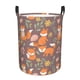 thumbnail image 1 of Balery Cute Little Fox Cesta de ropa redonda con asas, impermeable, independiente, para ropa, juguetes, dormitorio y familia-Medium, 1 of 6