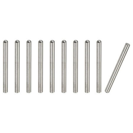 

4x35mm Dowel Pins 10 Pack Round Head Flat Chamfered End Dowel Pin