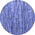 thumbnail image 1 of Ahgly Company Indoor Round Abstract Blue Modern Area Rugs, 7' Round, 1 of 4