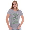 thumbnail image 3 of Alien UFO Passing Through Cute Funny Womens Fitted Plus Size Graphic Tee Brisco Brands 2X, 3 of 5