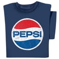 thumbnail image 2 of Collections Etc Distressed Pepsi Cola Classic 70s Logo T-Shirt, 2 of 3