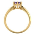 thumbnail image 4 of 1 ct Marquise Cut Natural Amethyst Solitaire Engagement Ring for Women in 18K Yellow Gold, 4 of 5