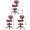 Brown, variant on Primy Drafting Office Chair with Backrest - Adjustable Rolling Stool | Armless Office & Bar Height Chair | PU Leather with Thick Cushion | for Home, Office, Salon, Kitchen, Shop, Black