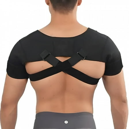 XIRQI Double Shoulder Brace for Women & Men Shoulder Pain Relief Adjustable Shoulder Brace for Rotator Cuff Frozen Shoulder,AC Joint Pain Relief Shoulder Wrap