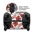 thumbnail image 5 of Wukai Red Blue Leaves Elastic Luggage Cover: Personalized Protection for Your Suitcase - Fits 19~29-inch, Washable & Durable Travel Companion-Large, 5 of 8