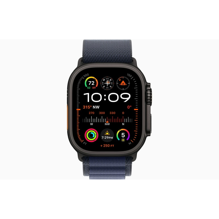Apple Watch Ultra 2, 49mm, Titanium, Smartwatch with Ocean Band