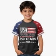 thumbnail image 2 of Gubotare Fourth of July Shirts for Boys 4th of July Boys T-Shirts Pattern Short Sleeve Toddler Tee Shirt for Kids 8T 9T, Grey, 2 of 3