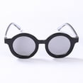 thumbnail image 3 of Kids Vintage Round Shape Sunglasses Solid Color Frame UV400 Anti-UV Glasses, 3 of 8