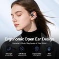 thumbnail image 2 of Open Ear Headphones   Over Ear Earbuds with  Earhook Ear Buds, Led Power Display,48h Playtime,Ipx6  Comfortable for Workout,Cycling,Running (Black), 2 of 6