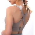 thumbnail image 4 of Zipper Adjustable Sports Bra For Women, High Impact Zip Front Sports Bra Post Surgery Bra With Adjustable Straps High Support, 4 of 5